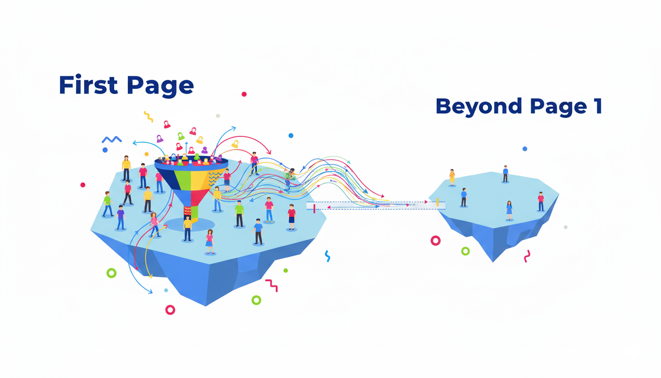 Beyond Page One Traffic Divide 2025 - Finding Value in Lower Search Positions