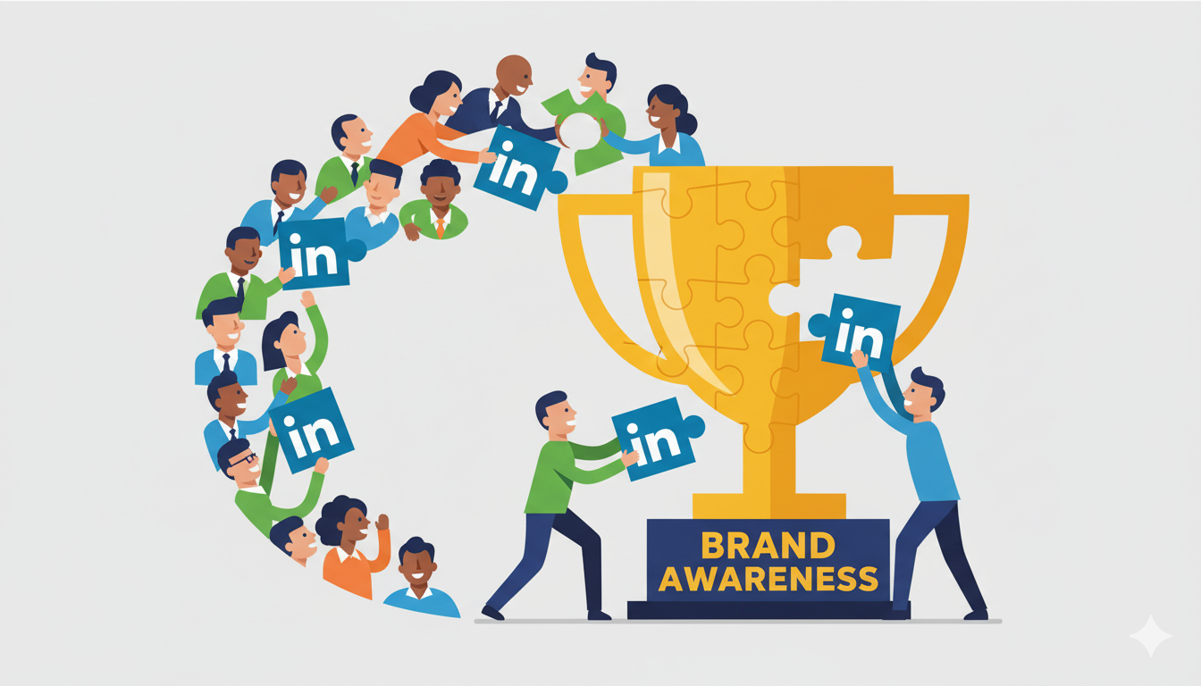 LinkedIn Employee Advocacy Puzzle - How Team Members Complete Your Brand Awareness Strategy