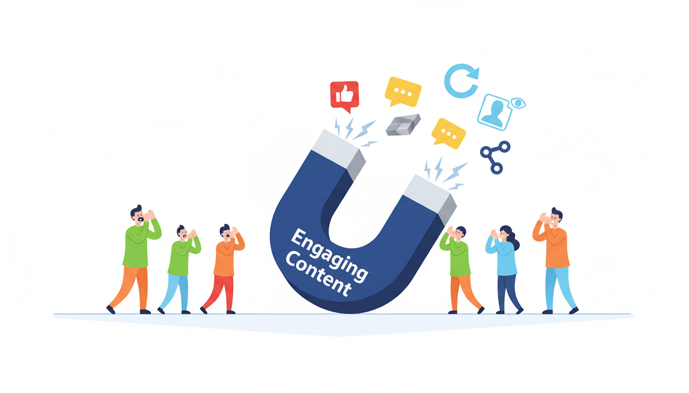 LinkedIn Brand Awareness Engagement Magnet - Attracting and Retaining Your Audience Through Active Engagement