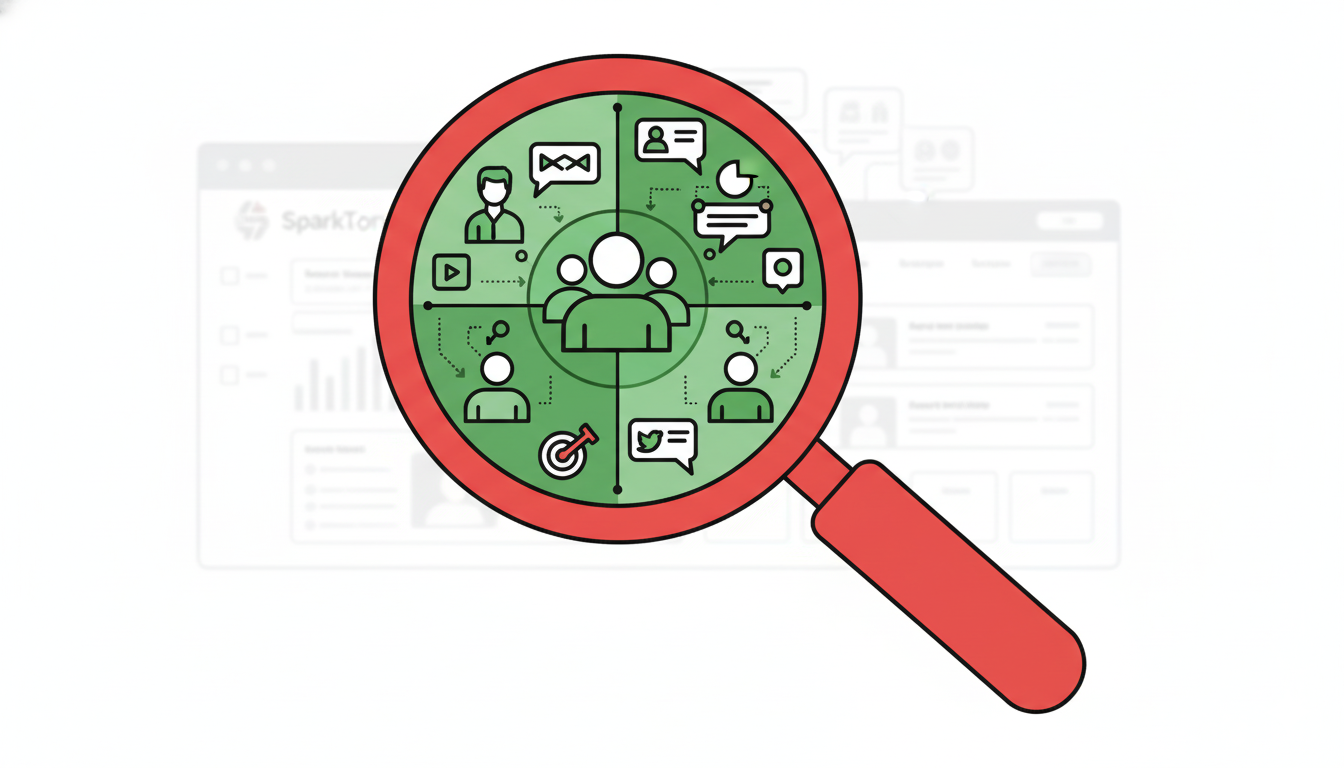 Competitor audience analysis through SparkToro revealing hidden audience segments and SEO opportunities